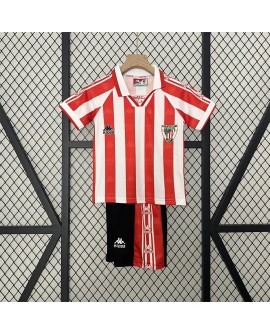 Athletic Bilbao 95/97 Heim-Retro-Trikot- Enfant