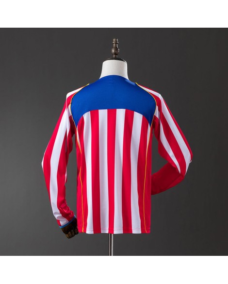 Atlético Madrid Retro-Heimtrikot der Saison 2004/05 mit langen Ärmeln