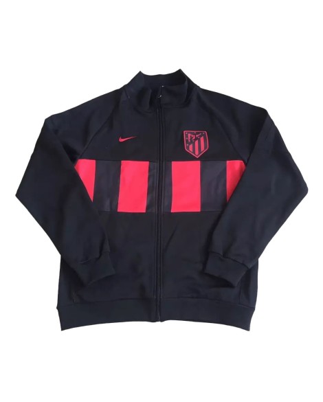 Atletico Madrid 1996 Retro-Trainingsjacke – Schwarz und Rot