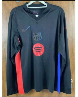 Barcelona Auswärts-Fußballtrikot 2024/25 – Spotify-Logo ohne Text – Langarm