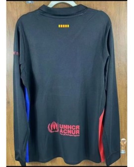 Barcelona Auswärts-Fußballtrikot 2024/25 – Spotify-Logo ohne Text – Langarm