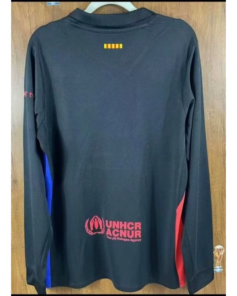 Barcelona Auswärts-Fußballtrikot 2024/25 – Spotify-Logo ohne Text – Langarm