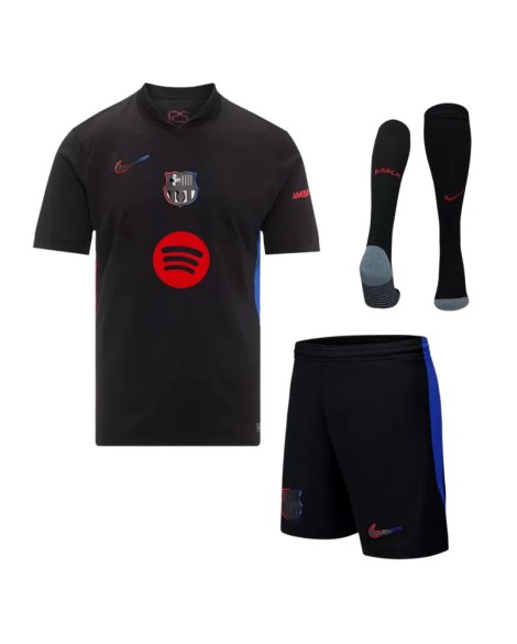 Barcelona Auswärts-Fußballtrikot 2024/25 (Trikot + Shorts + Socken)