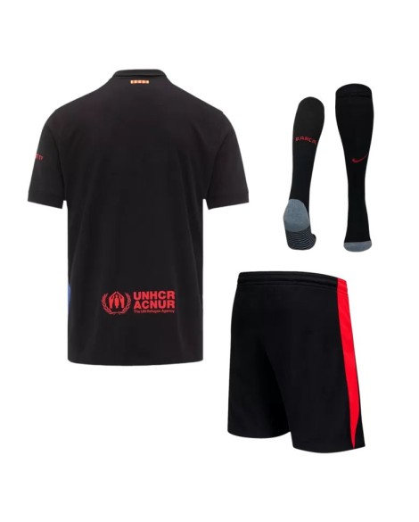 Barcelona Auswärts-Fußballtrikot 2024/25 (Trikot + Shorts + Socken)