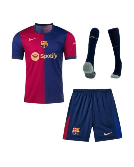 Barcelona Heimtrikot-Set 2024/25 (Trikot+Shorts+Socken)