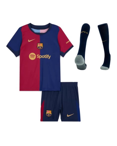 Barcelona Heimtrikot-Set 2024/25 für Kinder (Trikot + Shorts + Socken)