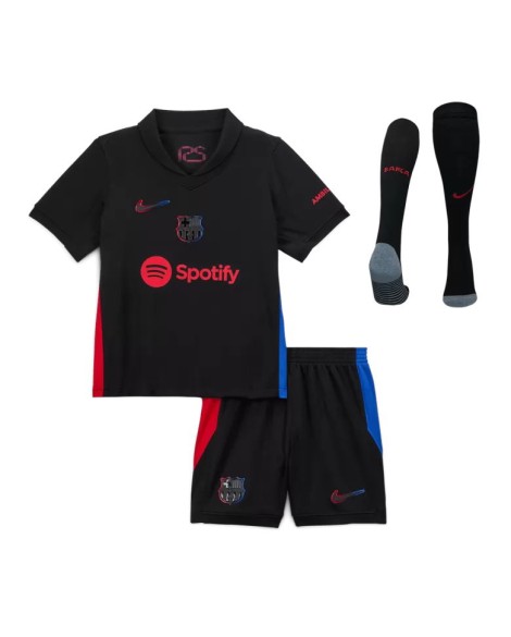 Barcelona Auswärts-Fußballtrikot-Set 2024/25 für Kinder (Trikot + Shorts + Socken)