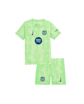 Barcelona Third Away Soccer Jersey Kit 2024/25 Kids(Jersey+Shorts) - UCL (Spotify Logo Without Text)