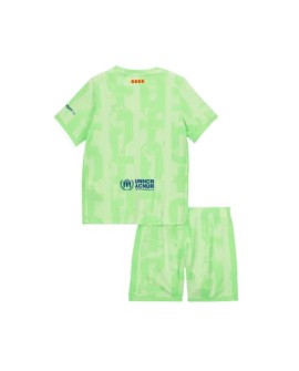 Barcelona Third Away Soccer Jersey Kit 2024/25 Kids(Jersey+Shorts) - UCL (Spotify Logo Without Text)