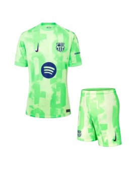 Barcelona Drittes Auswärts-Fußballtrikot 2024/25 (Trikot + Shorts) – UCL (Spotify-Logo ohne Text)