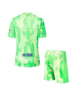 Barcelona Drittes Auswärts-Fußballtrikot 2024/25 (Trikot + Shorts) – UCL (Spotify-Logo ohne Text)
