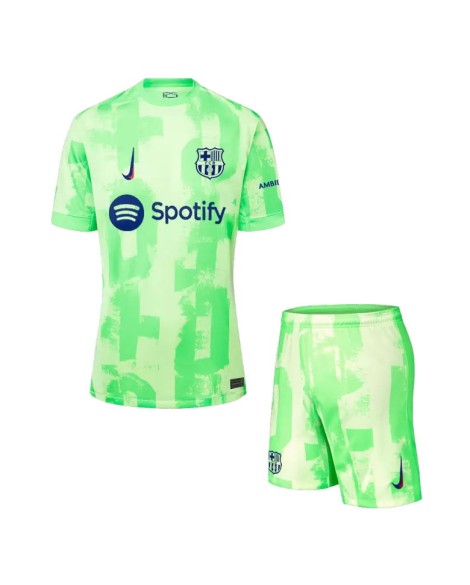 Barcelona Drittes Auswärts-Fußballtrikot 2024/25 (Trikot+Shorts) – UCL