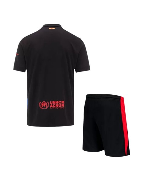 Barcelona Auswärts-Fußballtrikot 2024/25 (Trikot + Shorts) – Spotify-Logo ohne Text