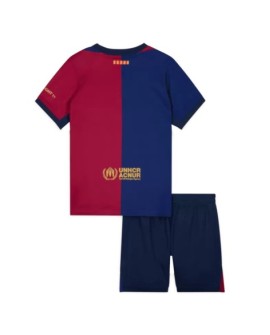 Barcelona Heimtrikot 2024/25 Kinder (Trikot + Shorts) Spotify-Logo ohne Text