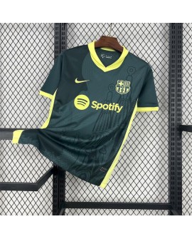 Barcelona 2024/25 Dunkelgrünes Trainingstrikot