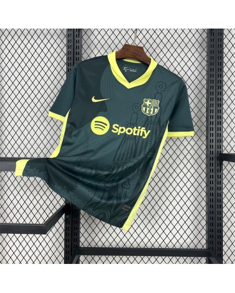 Barcelona 2024/25 Dunkelgrünes Trainingstrikot