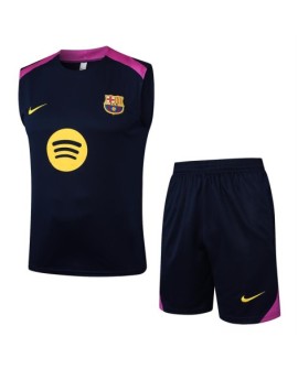 Barcelona schwarzes Westen-Set 25/26 (Top + Shorts)