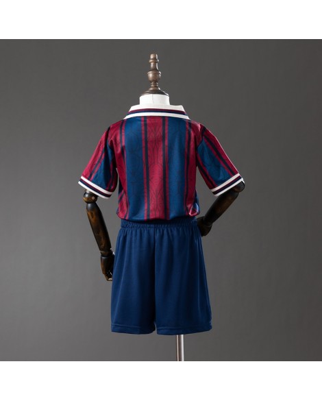 Barcelona Retro-Trikot 2025/26 125-jähriges Jubiläumsset (Trikot + Shorts) - Kind