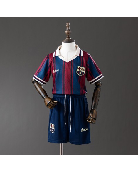 Barcelona Retro-Trikot 2025/26 125-jähriges Jubiläumsset (Trikot + Shorts) - Kind