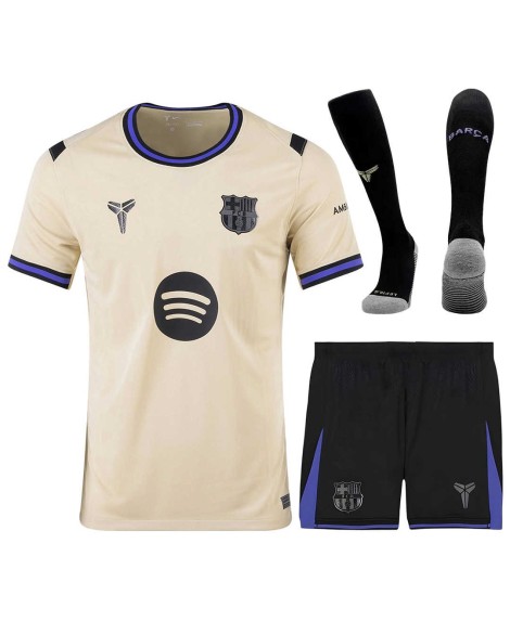 Auswärtstrikot des FC Barcelona 25/26 (Trikot + Shorts + Stutzen)