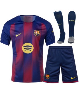 Barcelona Heimtrikot 2025/26 (Trikot + Shorts + Stutzen)