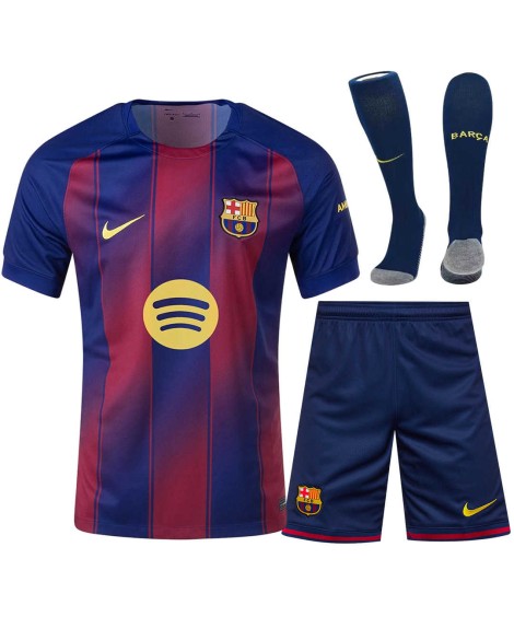 Barcelona Heimtrikot 2025/26 (Trikot + Shorts + Stutzen)