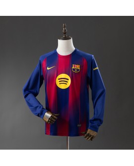 Barcelona Heimtrikot der Saison 25/26 mit langen Ärmeln