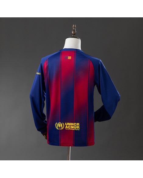 Barcelona Heimtrikot der Saison 25/26 mit langen Ärmeln Barcelona Heimtrikot der Saison 25/26 mit langen Ärmeln