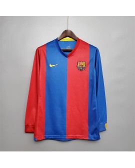 Retro Barcelona 06/07 Langarm-Heimtrikot