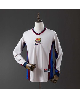 Barcelona 98/99 Auswärts-Langarm-Retro-Trikot