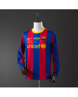 Barcelona 2010/11 Heimtrikot Champions League Edition Langarm Retro-Trikot