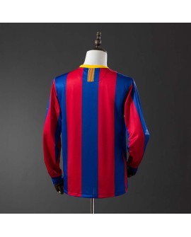 Barcelona 2010/11 Heimtrikot Champions League Edition Langarm Retro-Trikot