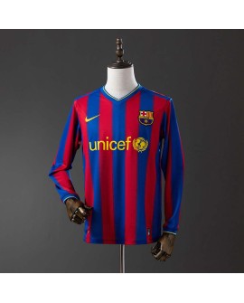 Barcelona 09/10 Heimtrikot Langarm Retro