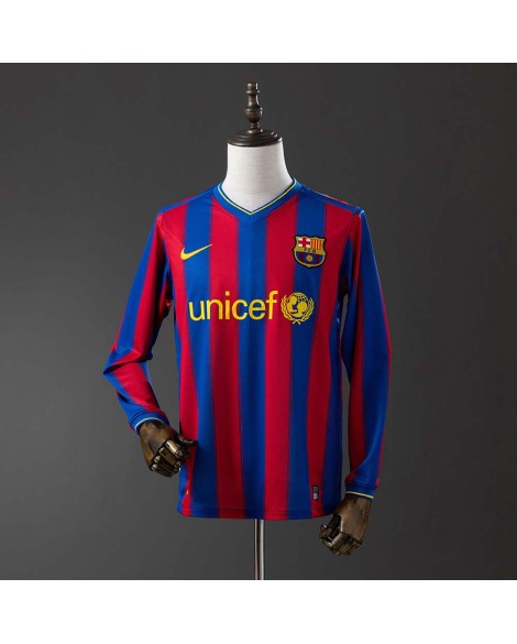 Barcelona 09/10 Heimtrikot Langarm Retro