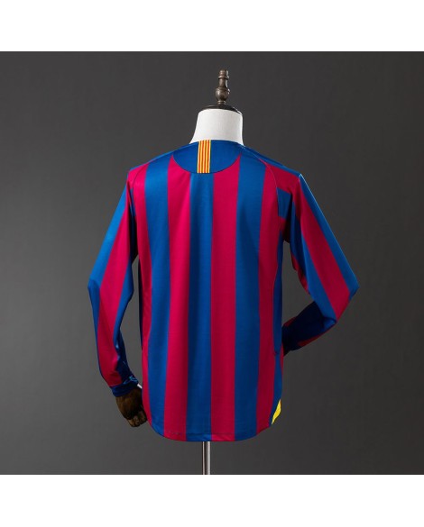 Barcelona 2005/06 Retro-Heimtrikot – langärmlig