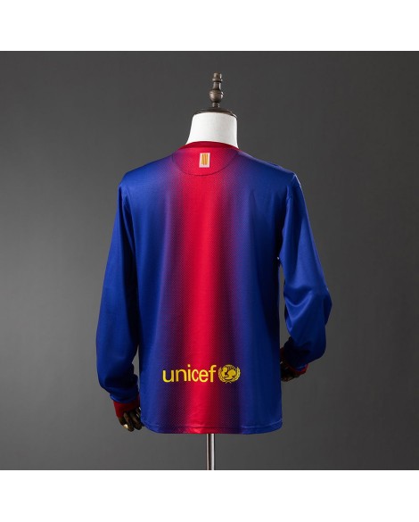 Retro-Langarmtrikot Barcelona Heimtrikot 12/13