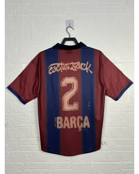 CJ X NIKE X FC BARCELONA RETRO 2000/01 HOME SKELETON JERSEY