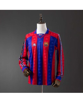 Barcelona 1996/97 Retro-Fußballtrikot mit langen Ärmeln