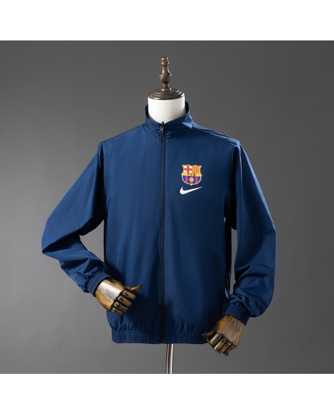 Barcelona Wendejacke Windbreaker - Rot & Marineblau