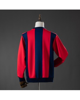 Barcelona Langarm-Sweatshirt – Rot und Blau