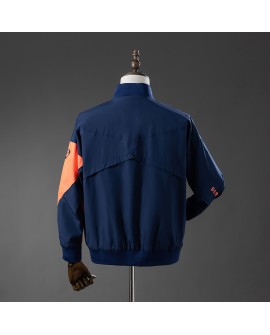 Barcelona Windjacke – Marineblau & Orange