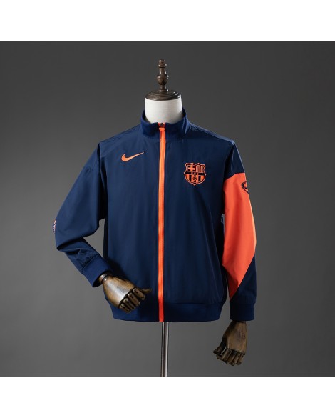 Barcelona Windjacke – Marineblau & Orange Barcelona Windjacke – Marineblau & Orange