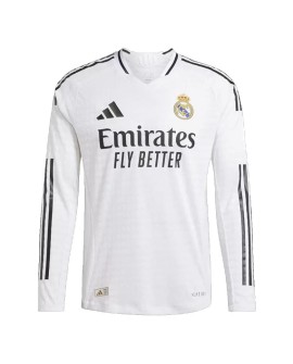 Real Madrid Authentisches Langarm-Heimtrikot 2024/25