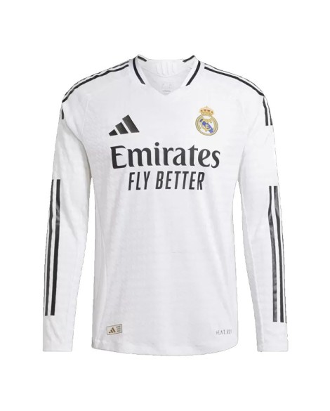 Real Madrid Authentisches Langarm-Heimtrikot 2024/25