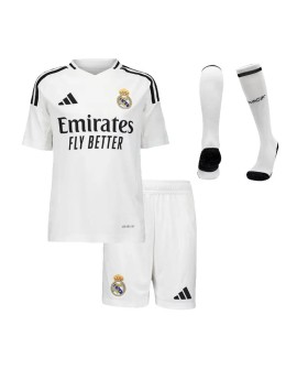 Real Madrid 2024/25 Heimtrikot für Kinder (Trikot + Shorts + Stutzen)
