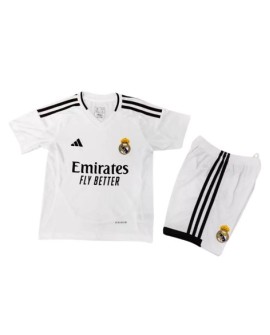 Real Madrid Heimtrikot 2024/25 für Kinder (Trikot + Shorts)