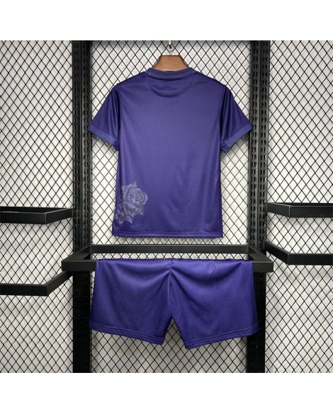 Real Madrid 2024/25 Y3 Rose Special Edition Lila Kinder-Trikot