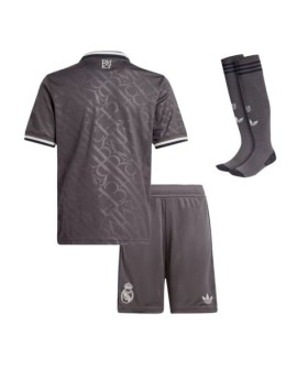 Real Madrid Auswärts-Fußballtrikot 2024/25 für Kinder (Trikot + Shorts + Socken)