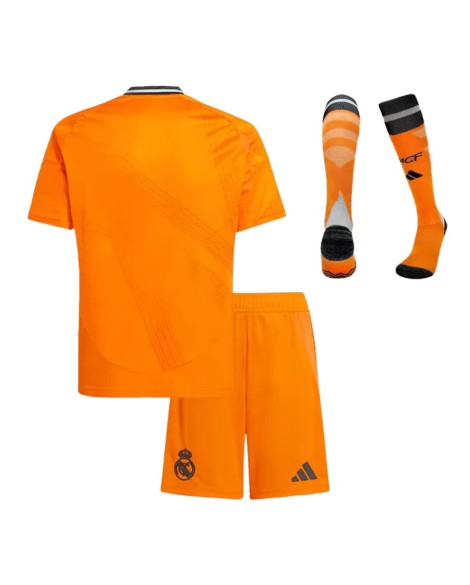 Real Madrid Auswärtstrikot-Set 2024/25 für Kinder (Trikot + Shorts + Socken)