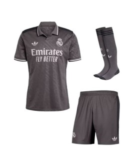 Real Madrid Auswärts-Fußballtrikot 2024/25 (Trikot + Shorts + Socken)